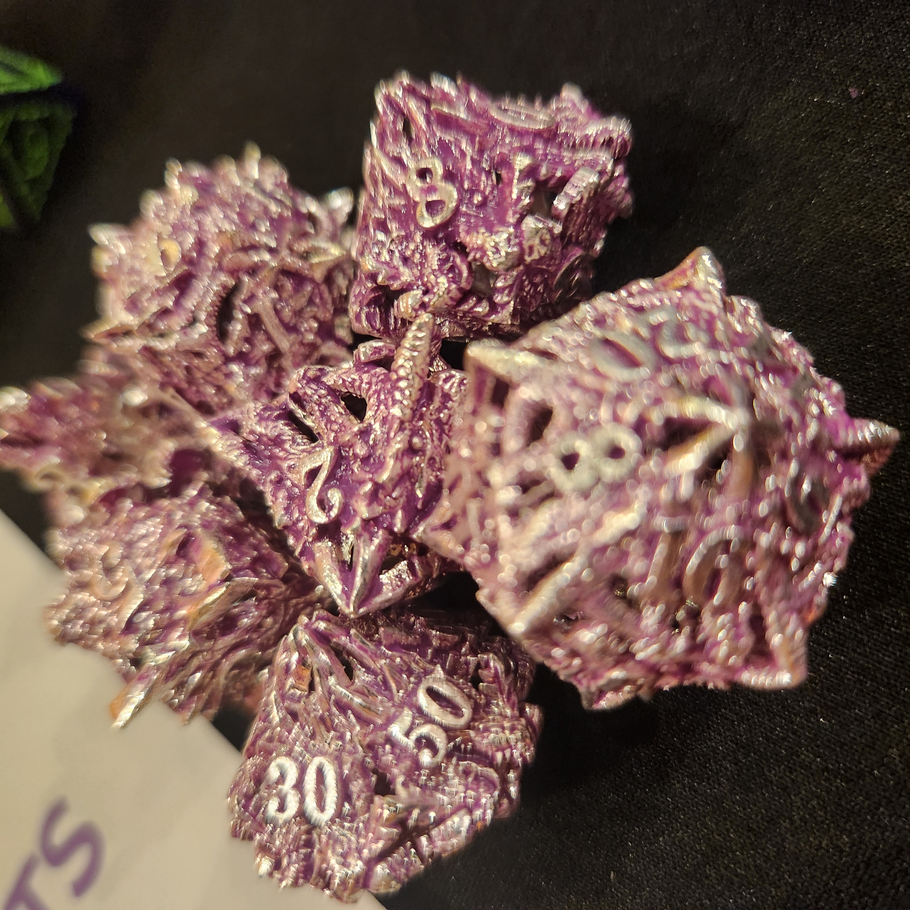 Metal Purple Dice